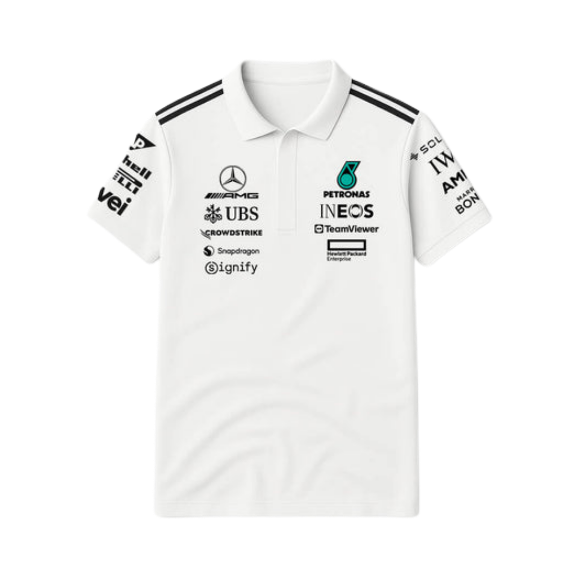 The W14 Spec Polo | Silver Arrow White