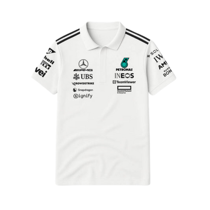 The W14 Spec Polo | Silver Arrow White
