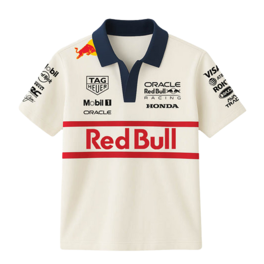 The RB20 Spec Graphic Polo | Brilliant White & Night Sky