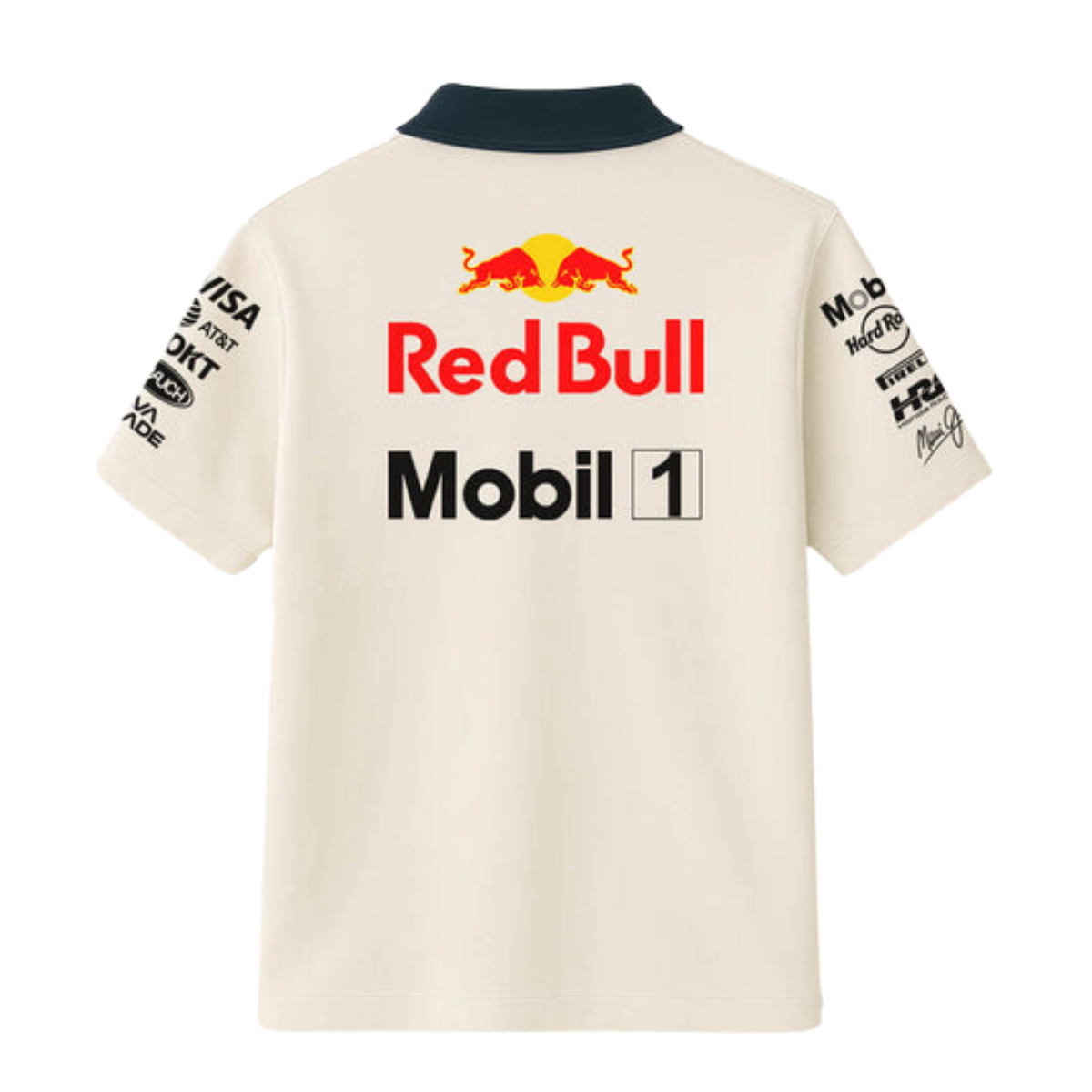 The RB20 Spec Graphic Polo | Brilliant White & Night Sky