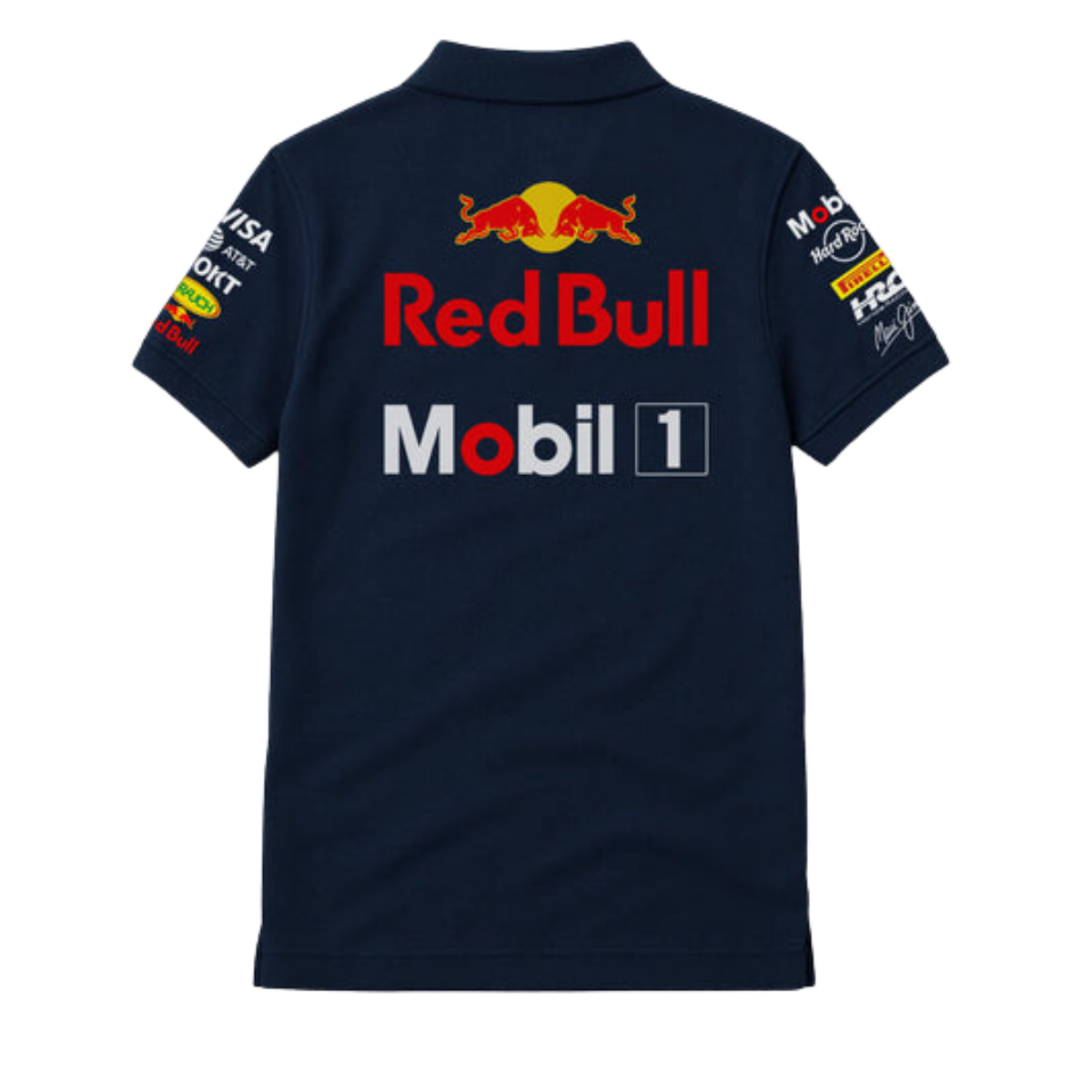 The RB20 Spec Graphic Polo | Brilliant White & Night Sky