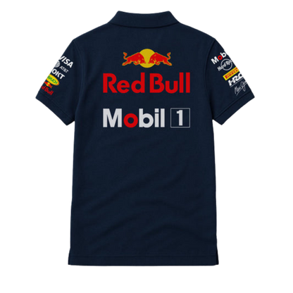 The RB20 Spec Graphic Polo | Brilliant White & Night Sky