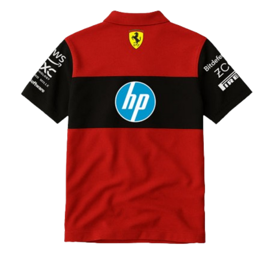The F1-75 Heritage Polo | Rosso & Carbon