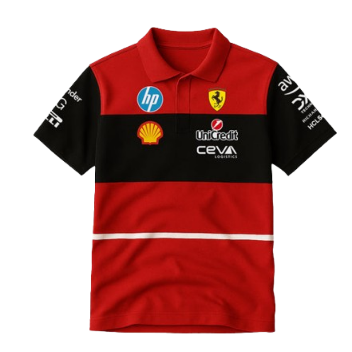 The F1-75 Heritage Polo | Rosso & Carbon