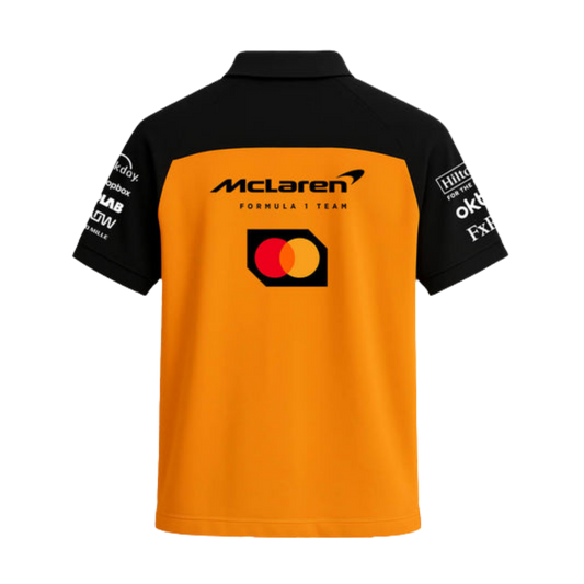 The MCL38 Spec Polo | Papaya & Phantom