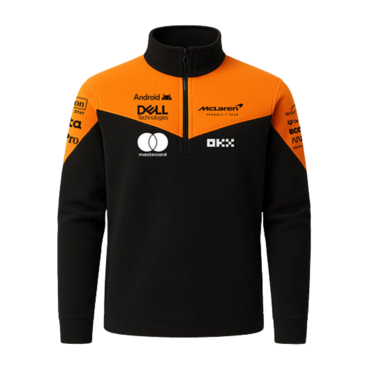The MCL38 Spec 1/4 Zip Midlayer | Phantom & Papaya