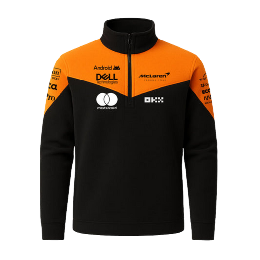 The MCL38 Spec 1/4 Zip Midlayer | Phantom & Papaya