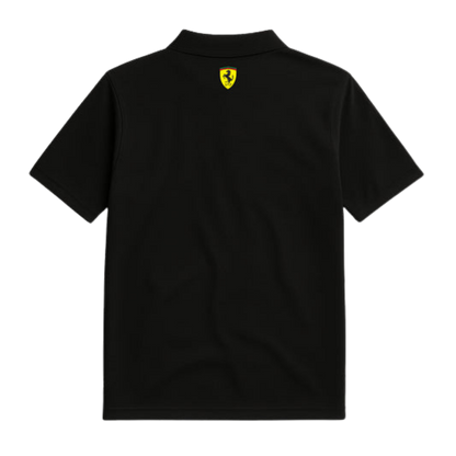 The Maranello Core Polo | Carbon & Rosso Corsa