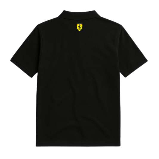 The Maranello Core Polo | Carbon & Rosso Corsa