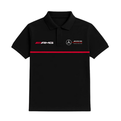 The W17 Spec Polo | Stealth Black & Velocity Red