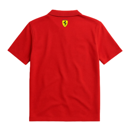 The Maranello Core Polo | Carbon & Rosso Corsa