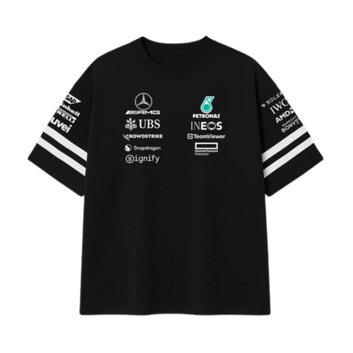 The W15 Spec Team Tee | Obsidian Black & Alternate White