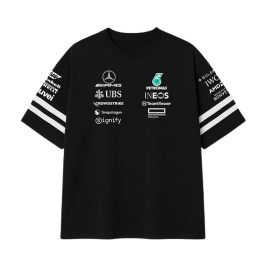 The W15 Spec Team Tee | Obsidian Black & Alternate White