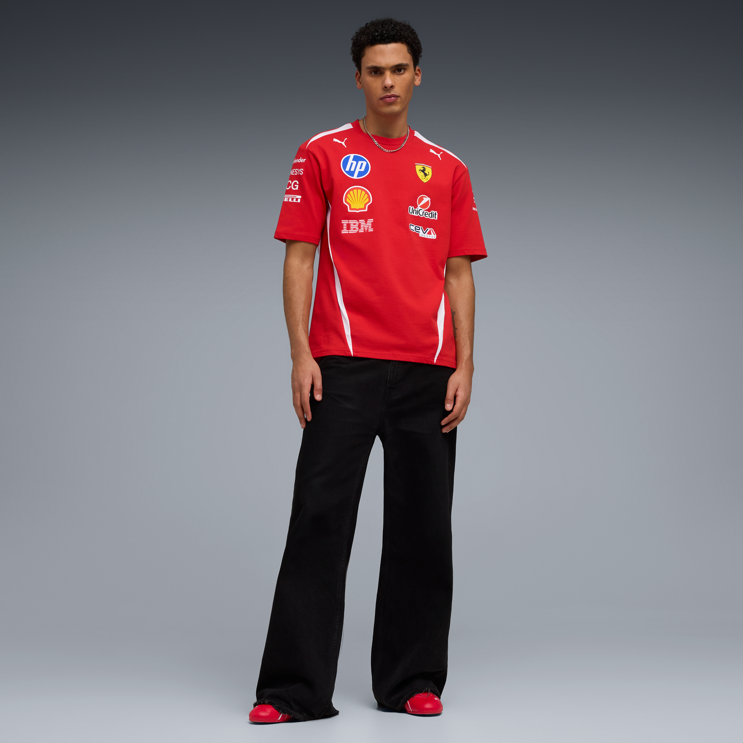The SF-26 Spec Team Tee | Rosso Corsa & Bianco