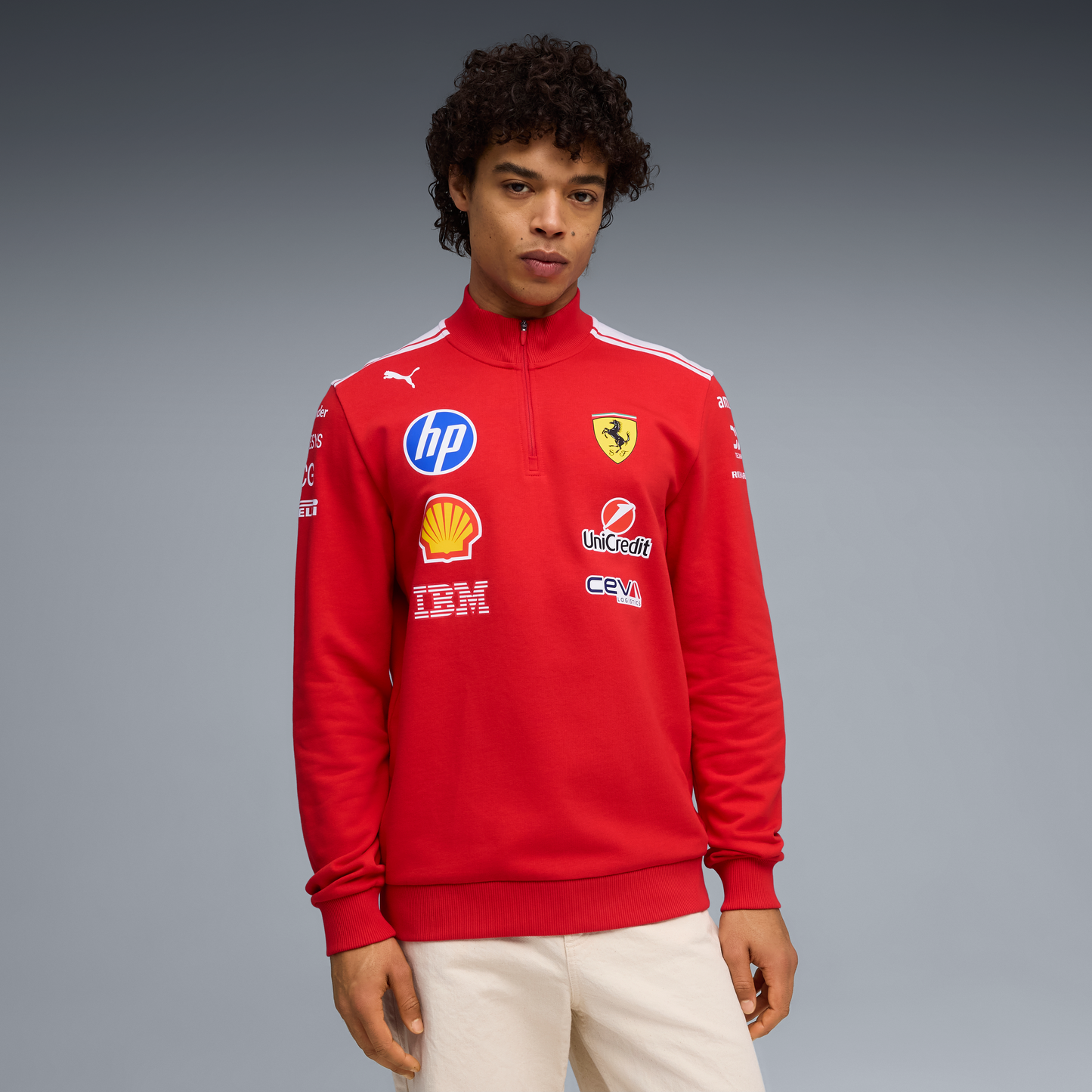 The SF-25 Spec Team Track Jacket | Rosso Corsa & Bianco
