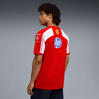 The SF-25 Spec Team Polo | Rosso Corsa & Bianco