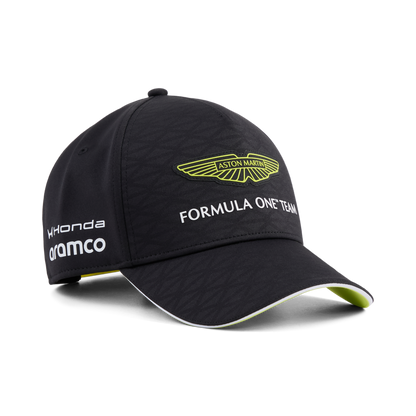 The Silverstone Team Cap | Stealth Black & Lime