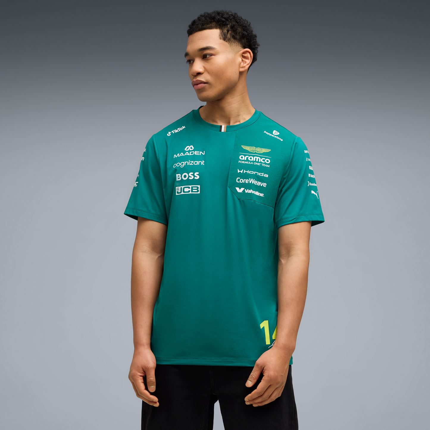 The Silverstone Team Tee | Racing Green & Lime
