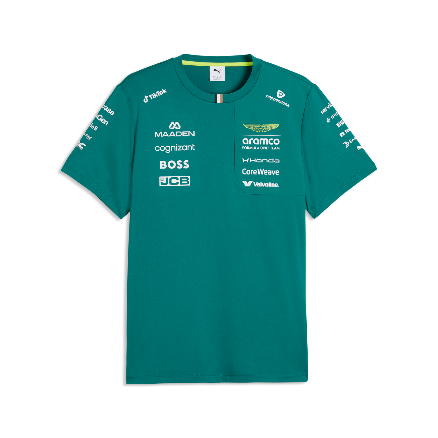 The Silverstone Team Tee | Racing Green & Lime