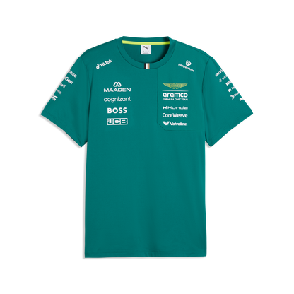 The Silverstone Team Tee | Racing Green & Lime