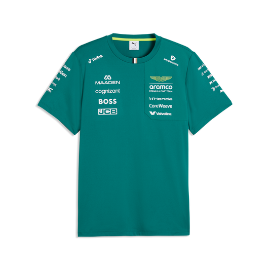 The Silverstone Team Tee | Racing Green & Lime