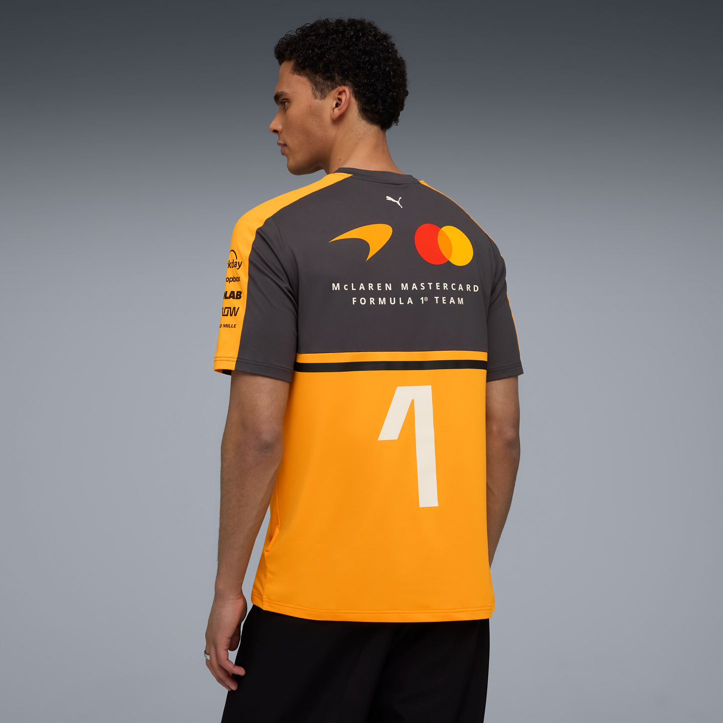 The LN1 Driver Tee | Papaya Pinstripe