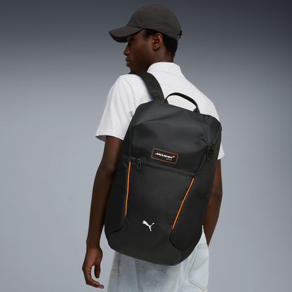 The Woking Daily Backpack | Stealth Black & Papaya