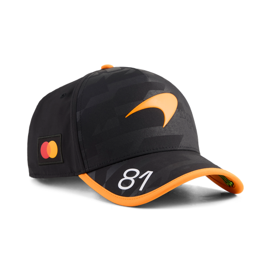 The OP81 Driver Cap | Stealth Black & Papaya