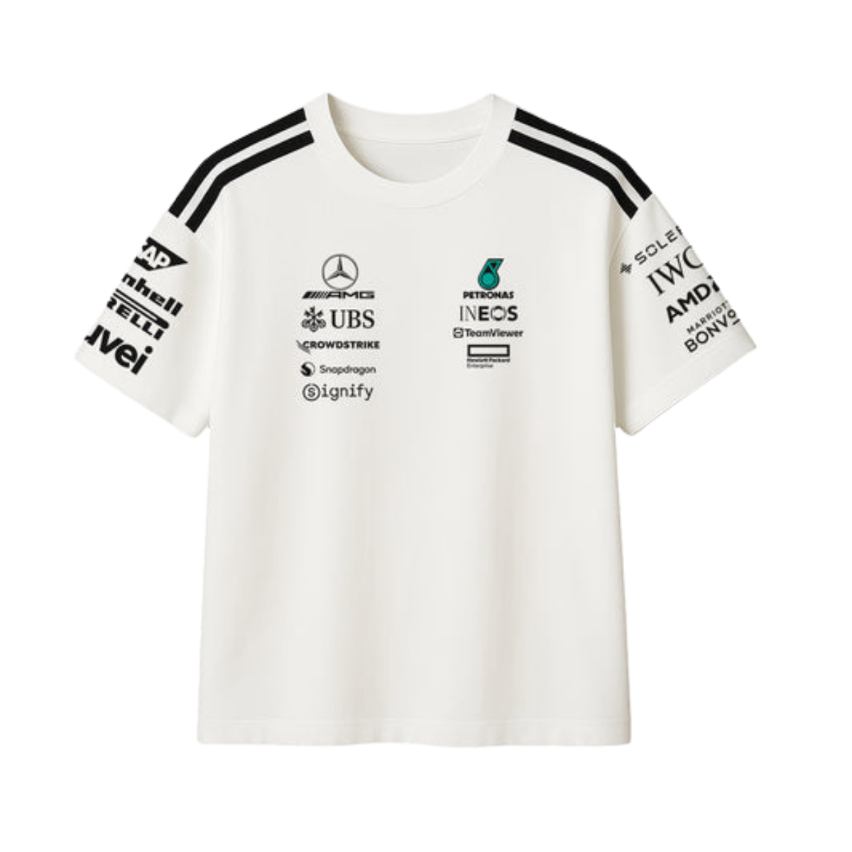 The W15 Spec Team Tee | Obsidian Black & Alternate White