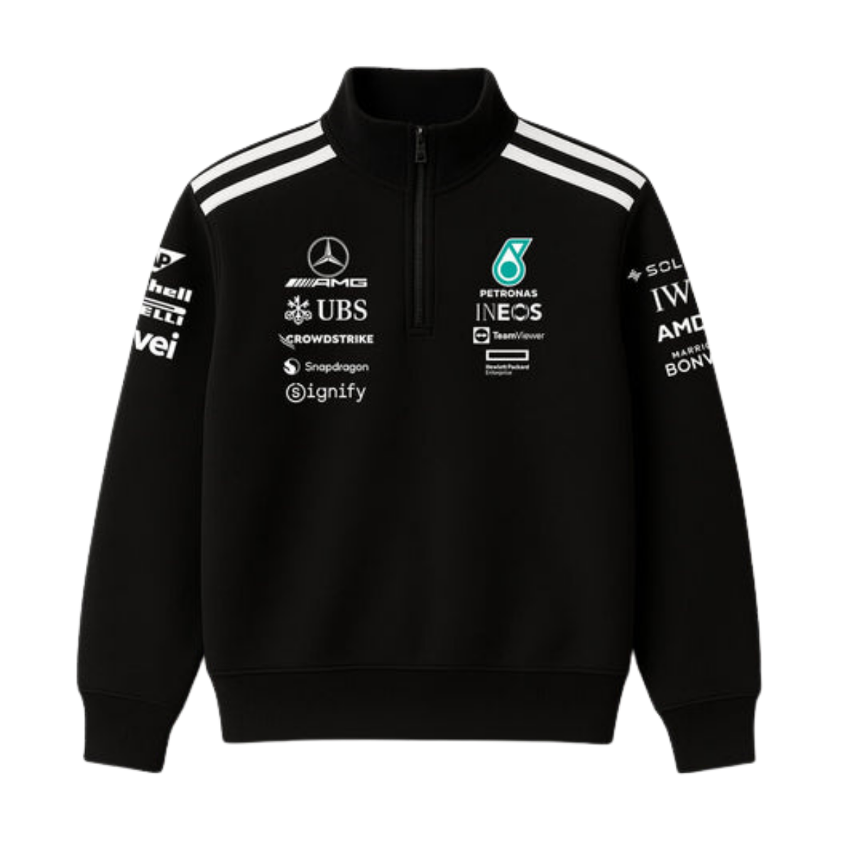 The W14 Track Jacket | Obsidian Black