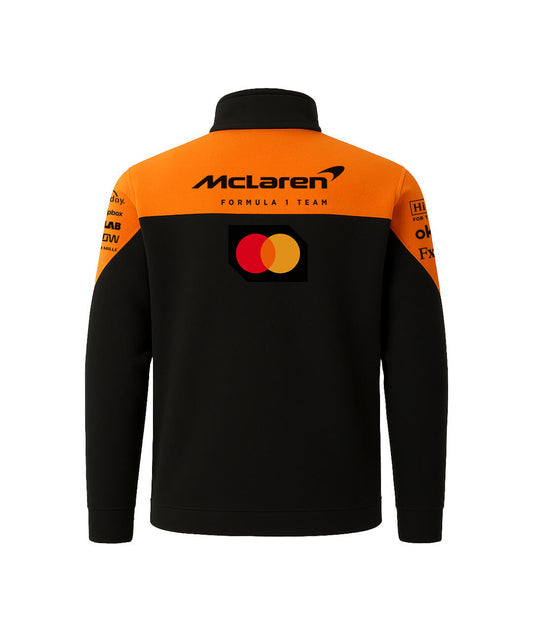 McLaren F1 2023 Team Jacket – Orange & Black Half-Zip Edition
