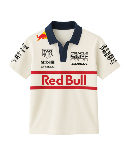Red Bull Racing F1 2023 Team Polo – White Edition